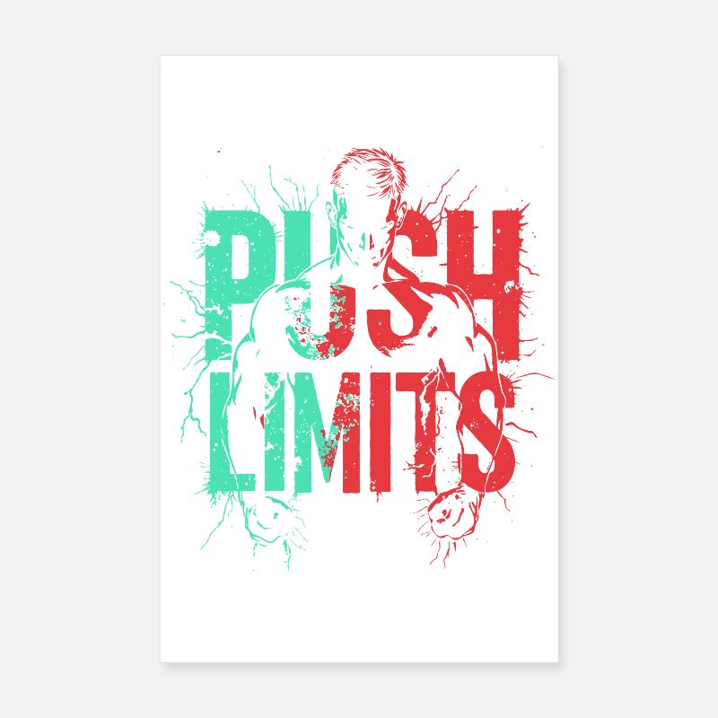 Chemise de sport Push Limit Poster 20 x 30 cm
