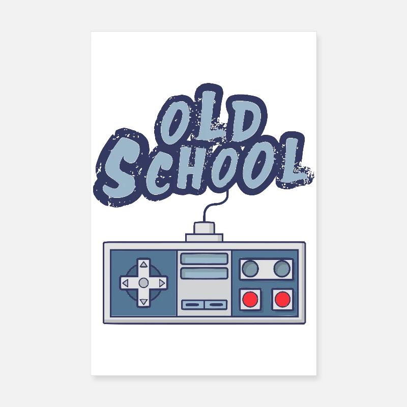 Old school Poster 20 x 30 cm