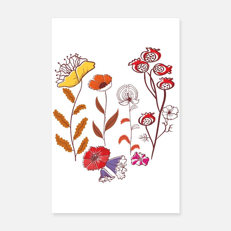 Blüten, Flowers Poster 20x30 cm