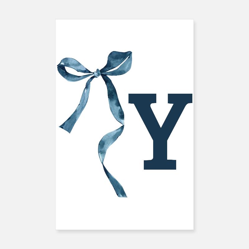 Monogramme y idée cadeau  Poster 20 x 30 cm