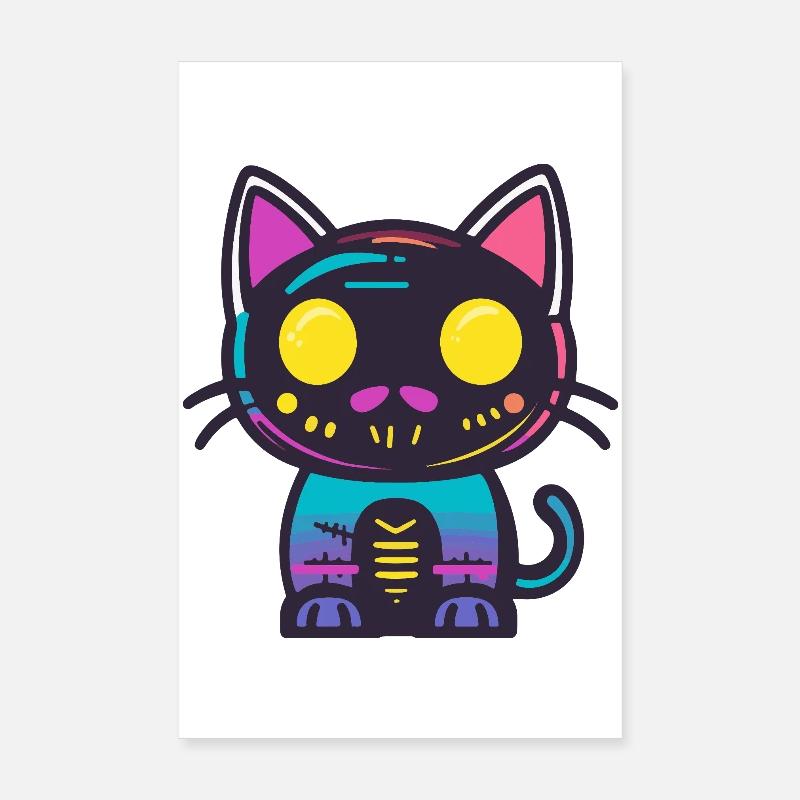 Chat Halloween Chat Poster 20 x 30 cm