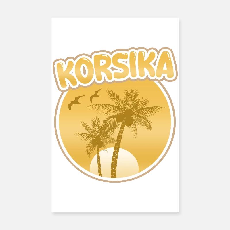 Vacances Corse Poster 20 x 30 cm