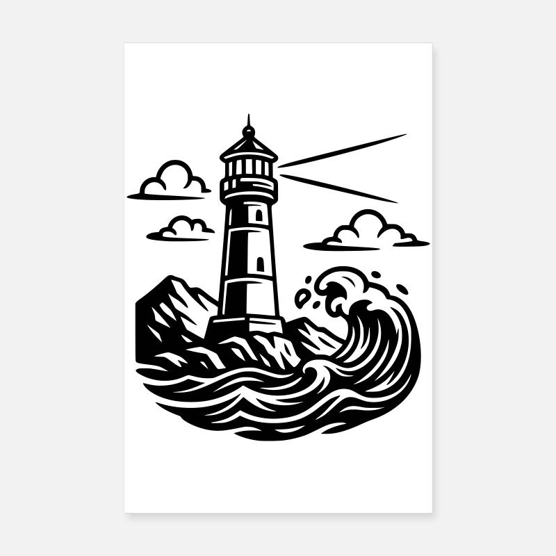 lighthouse Poster 8" x 12" (20x30 cm)