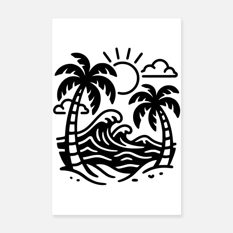 Vacances Poster 20 x 30 cm
