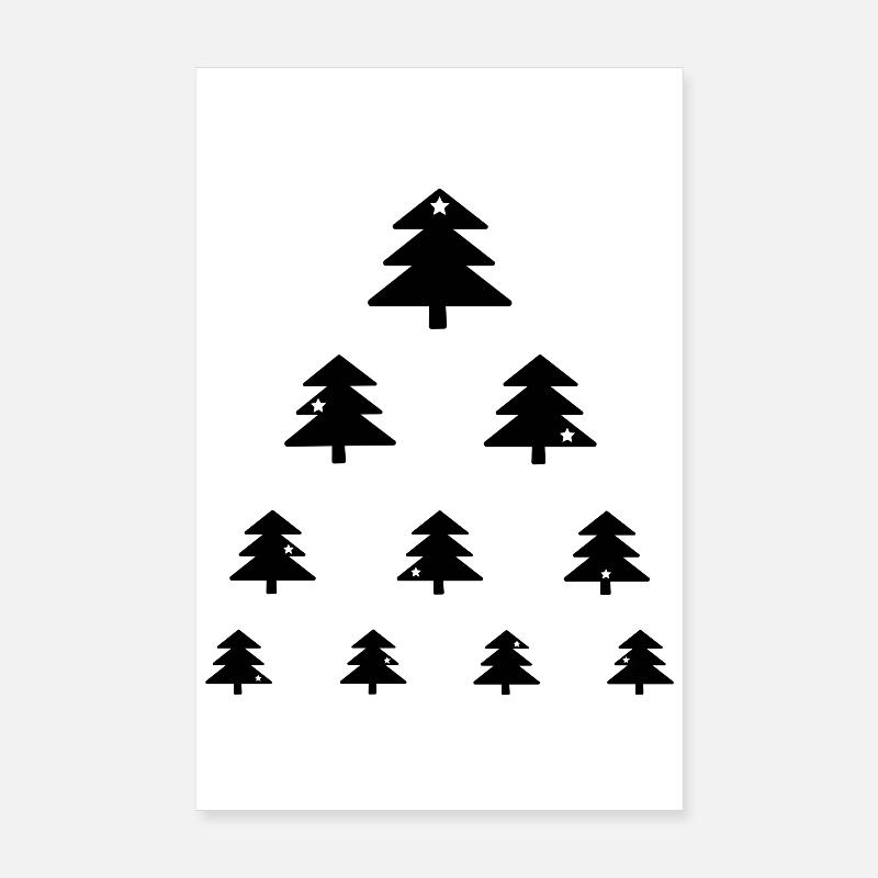 Christmas tree eye test Poster 8" x 12" (20x30 cm)