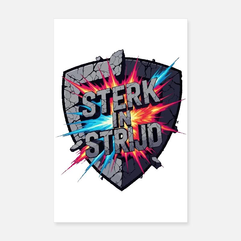 Fort au combat Poster 20 x 30 cm