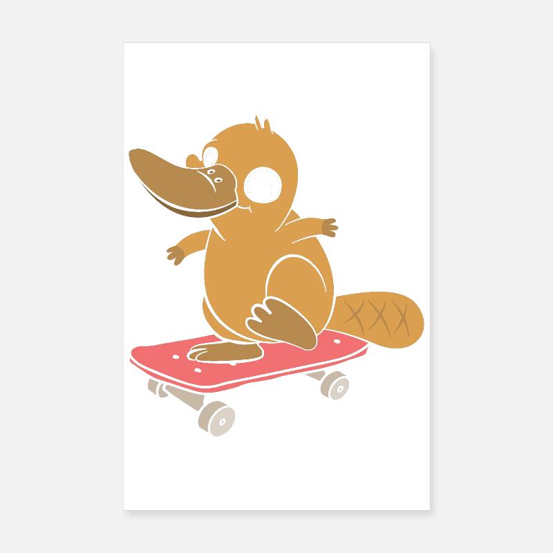ornithorynque Poster 20 x 30 cm