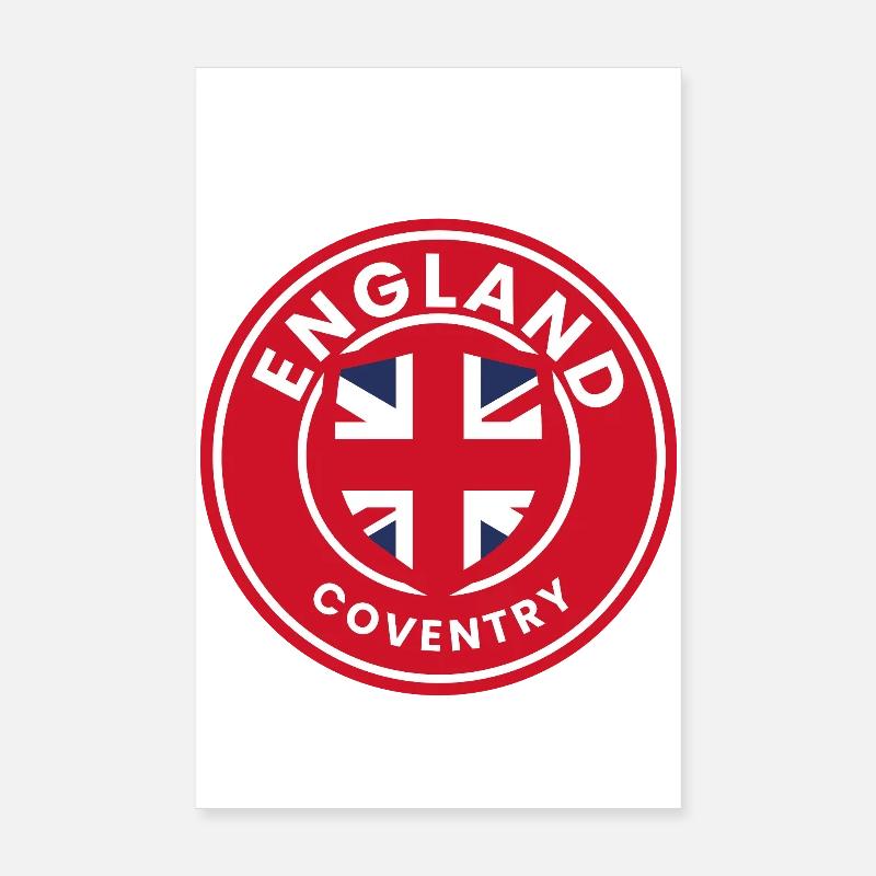 Emblème de Coventry, Angleterre Poster 20 x 30 cm