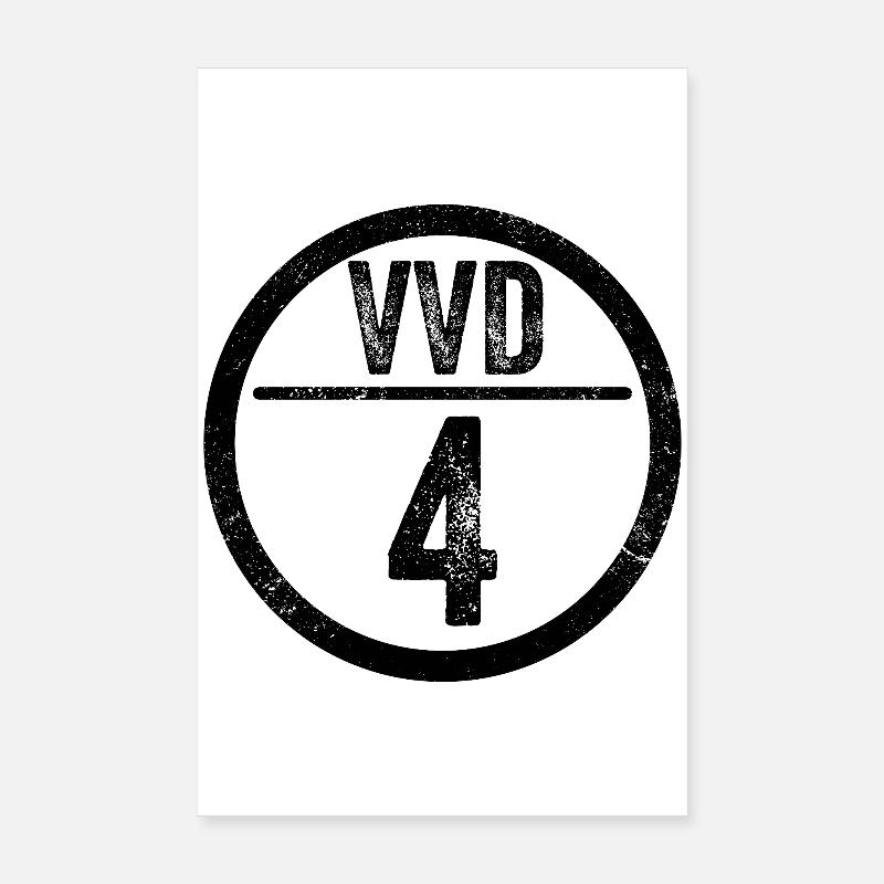 VVD4_K Rückennummer Poster 20x30 cm