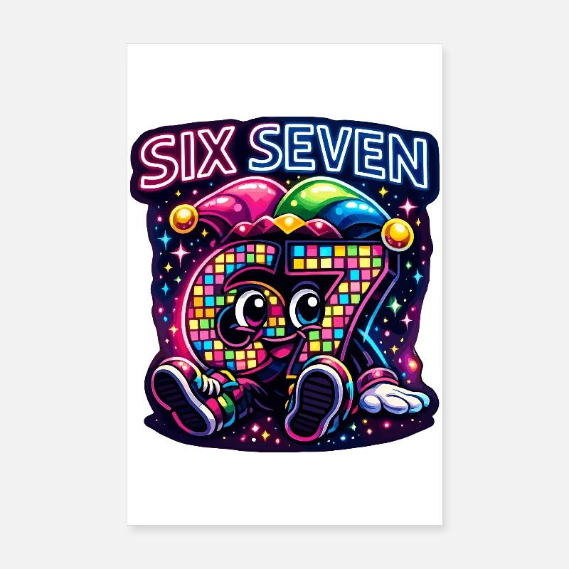 Six Seven 67 Carnival Sweet Trend Gift Poster 8" x 12" (20x30 cm)