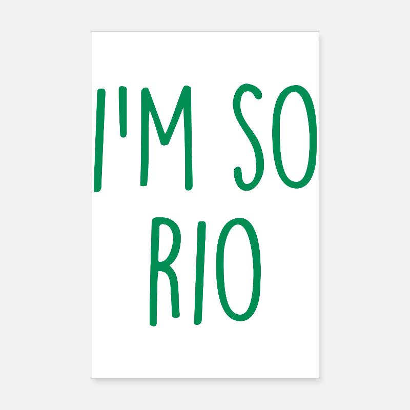 Rio de Janeiro Brésil Brasilien Poster 20 x 30 cm