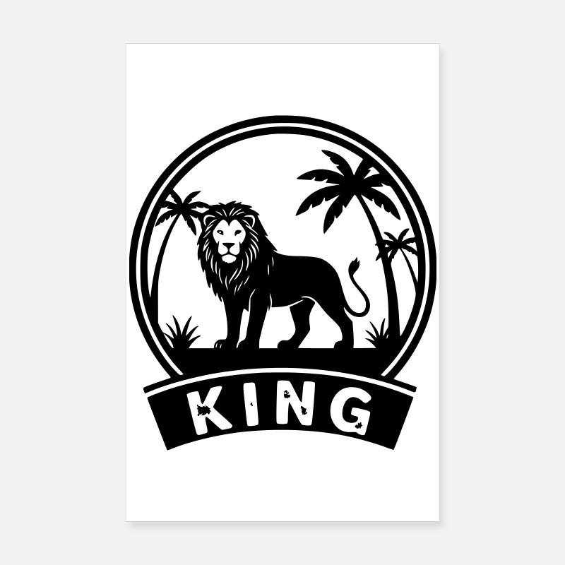 lion  Poster 20 x 30 cm