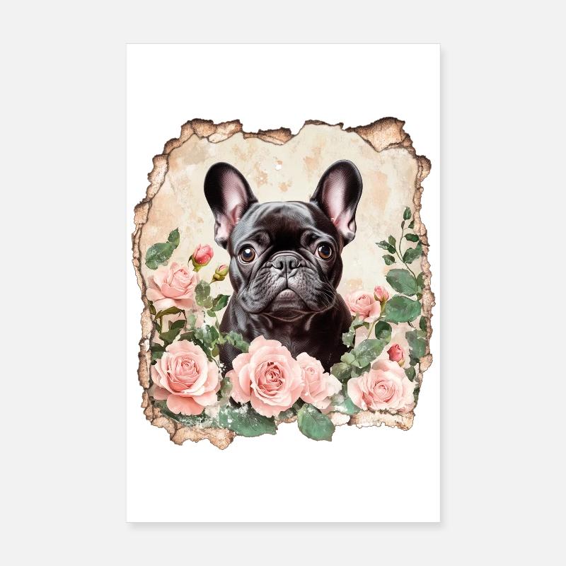 Bouledogue français Poster 20 x 30 cm