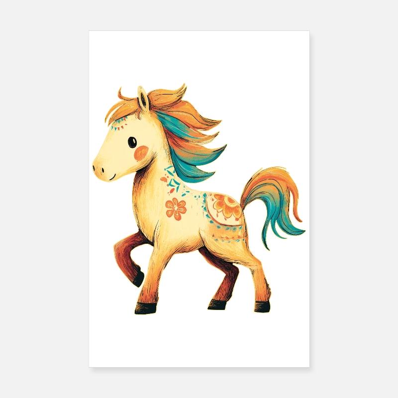 Pferd Pony Poster 20x30 cm