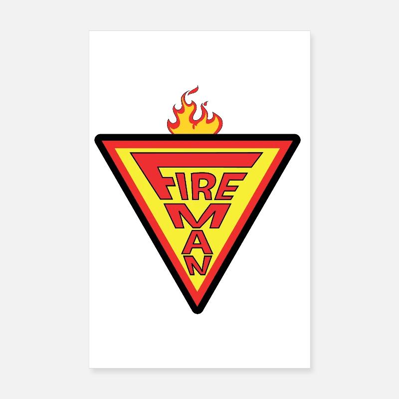 Fireman Poster 20x30 cm