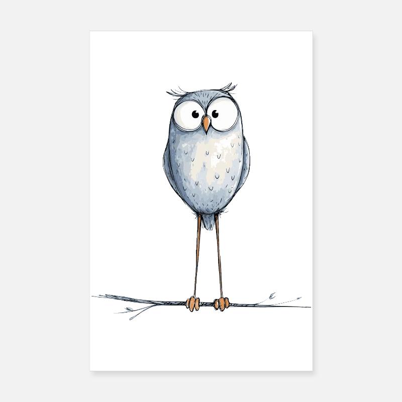 niedliche Eule Poster 20x30 cm