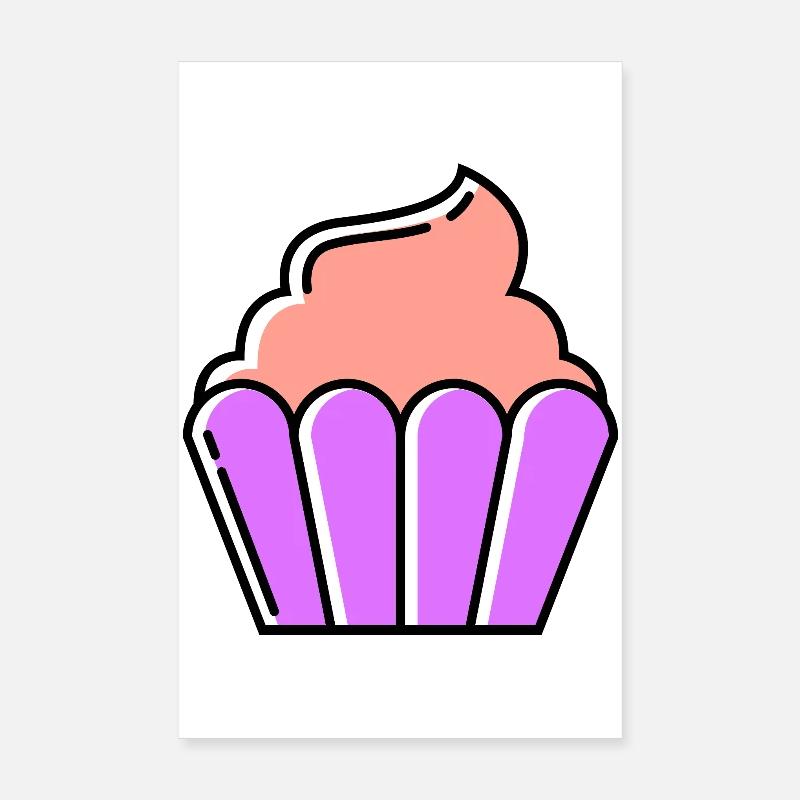 Muffin cupcake Poster 20x30 cm