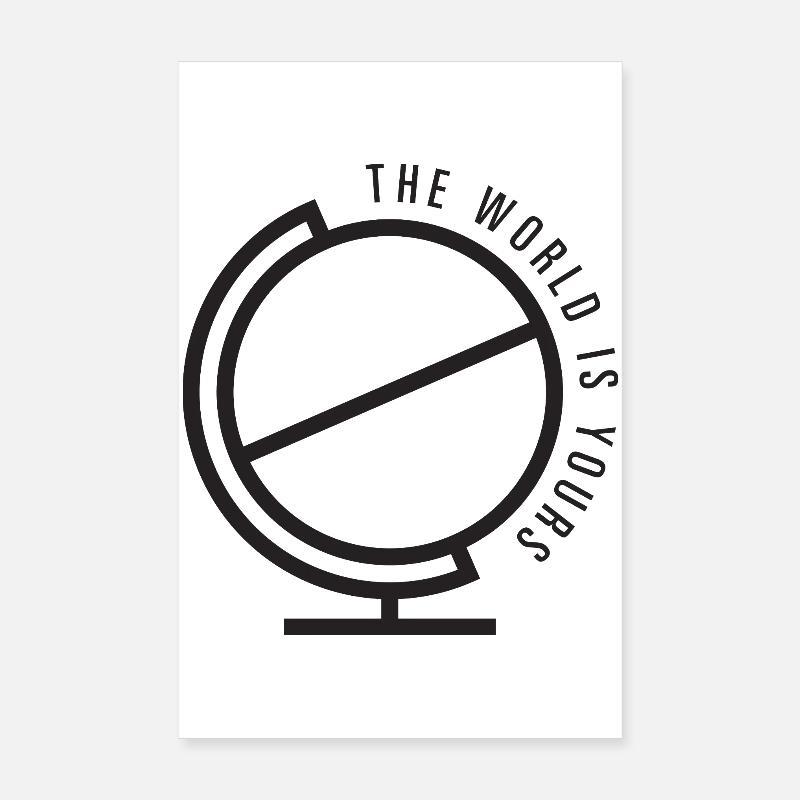 Die Welt gehört dir Poster 20x30 cm