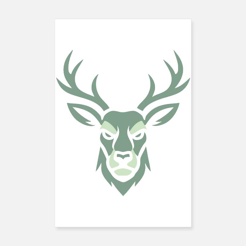 Hirschkopf  Poster 20x30 cm