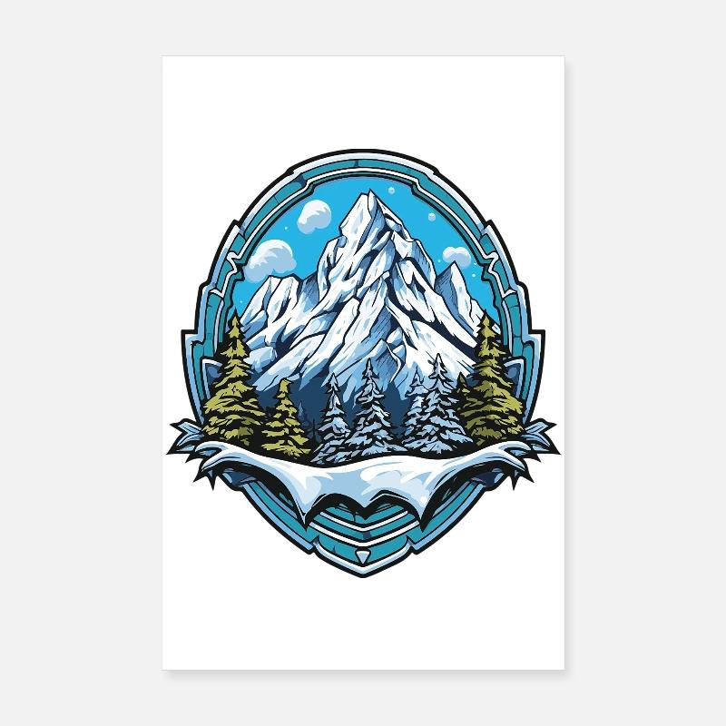Mountains Mountains Poster 8" x 12" (20x30 cm)