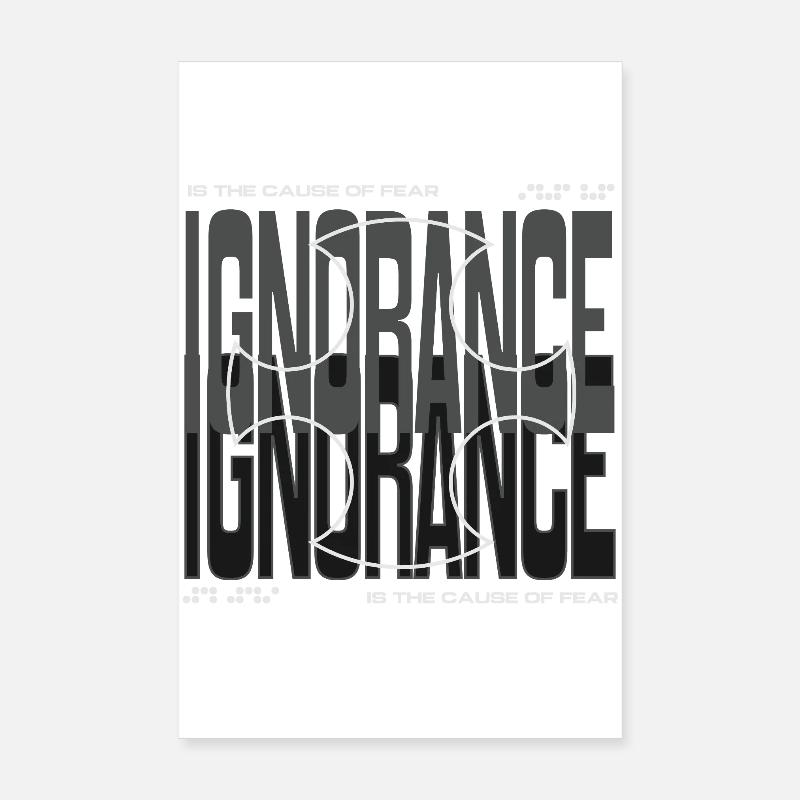 Courage Against Fear Cross Design Poster 8" x 12" (20x30 cm)