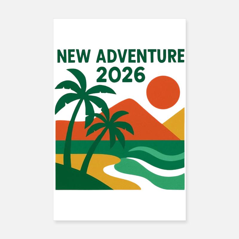 Nouvelle Aventure 2026 - Poster 20 x 30 cm - blanc