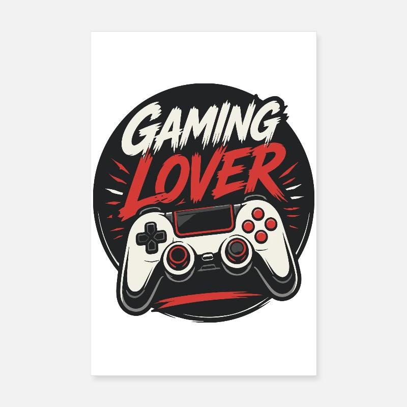 Eat Sleep Game Repeat Gaming Poster 20x30 cm