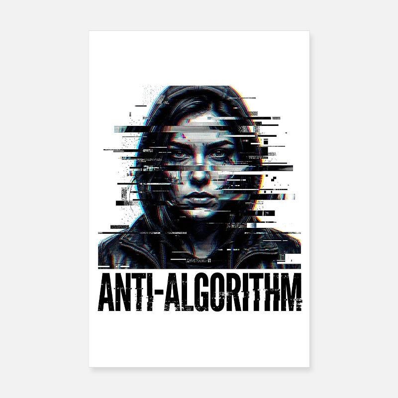 Anti algorithme numérique Poster 20 x 30 cm