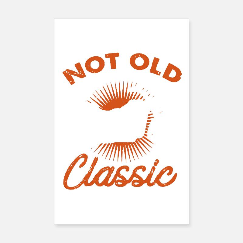 Motorrad-Großvater-Hemd Poster 20x30 cm