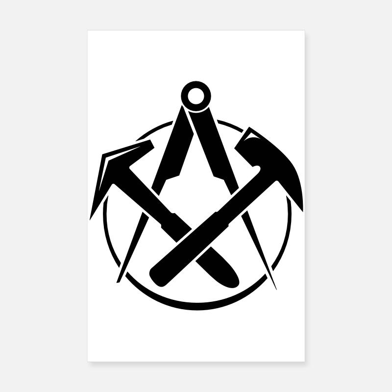 Roofers Guild Poster 8" x 12" (20x30 cm)