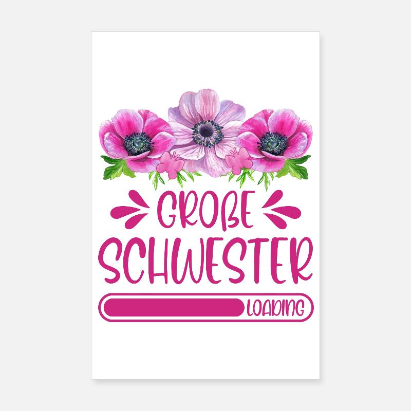 Große Schwester Loading Poster 20x30 cm