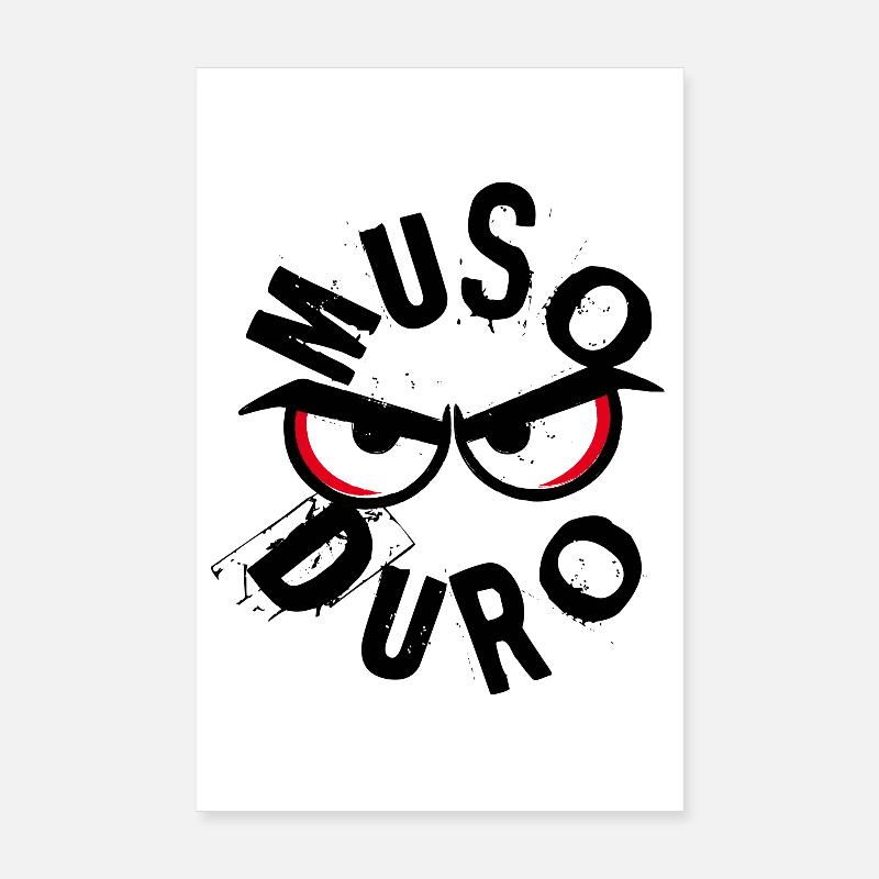 Muso Duro - Grumpy Face Poster 8" x 12" (20x30 cm)