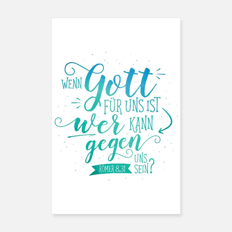 When God is for us Poster 8" x 12" (20x30 cm)