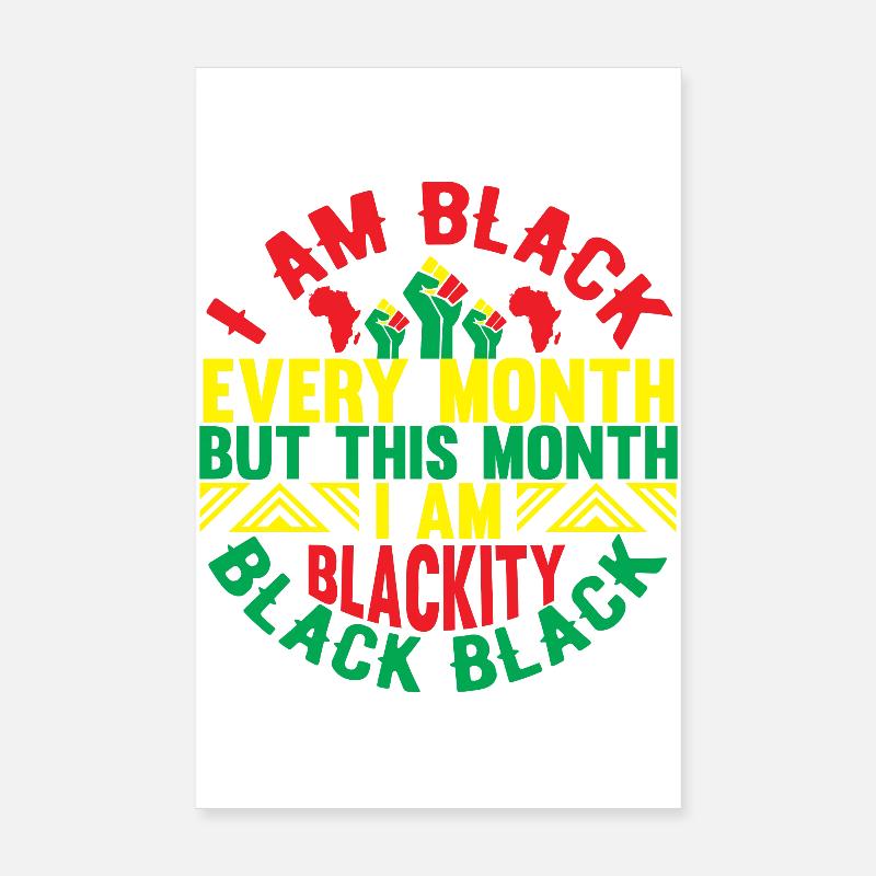 Célébrations mensuelles de Black Excellence Poster 20 x 30 cm