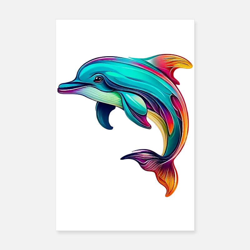 Dauphin Poster 20 x 30 cm