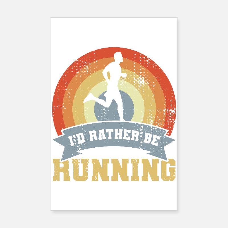 Citation du coureur Look vintage Poster 20 x 30 cm