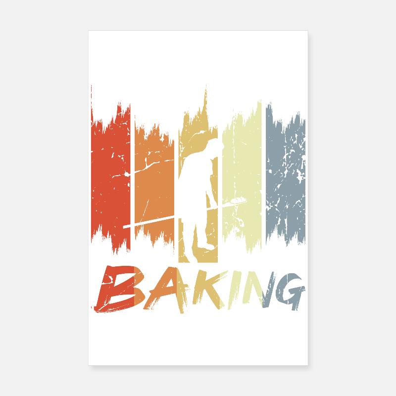 Retro Backen Poster 20x30 cm