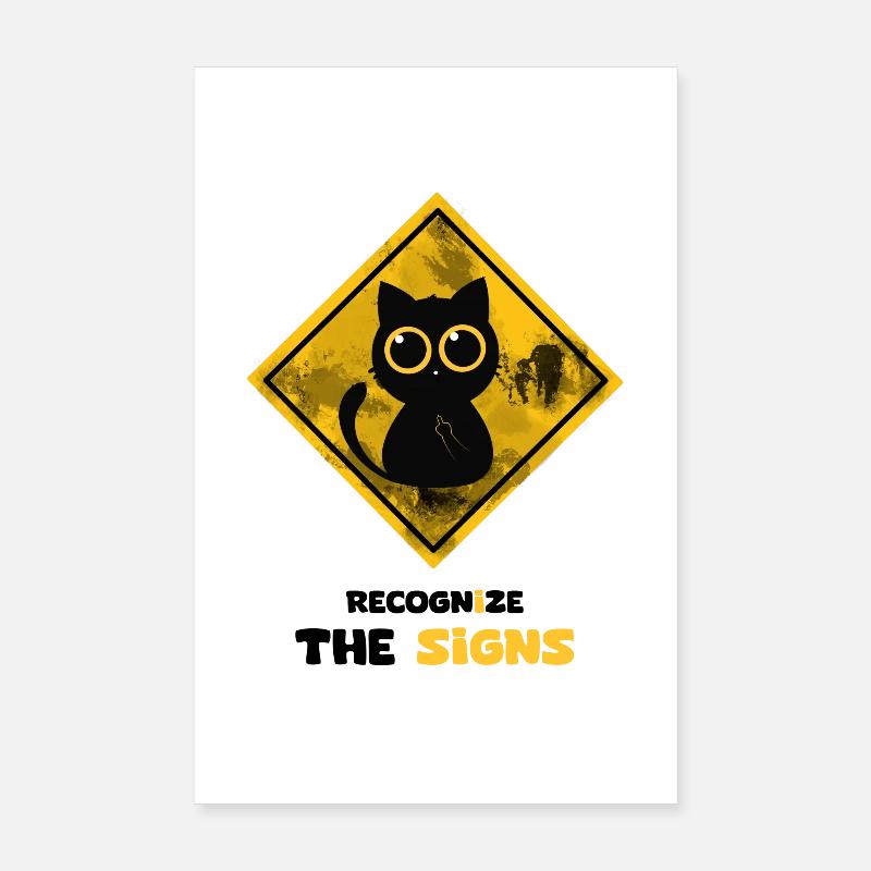 Recognize the signs Poster 8" x 12" (20x30 cm)