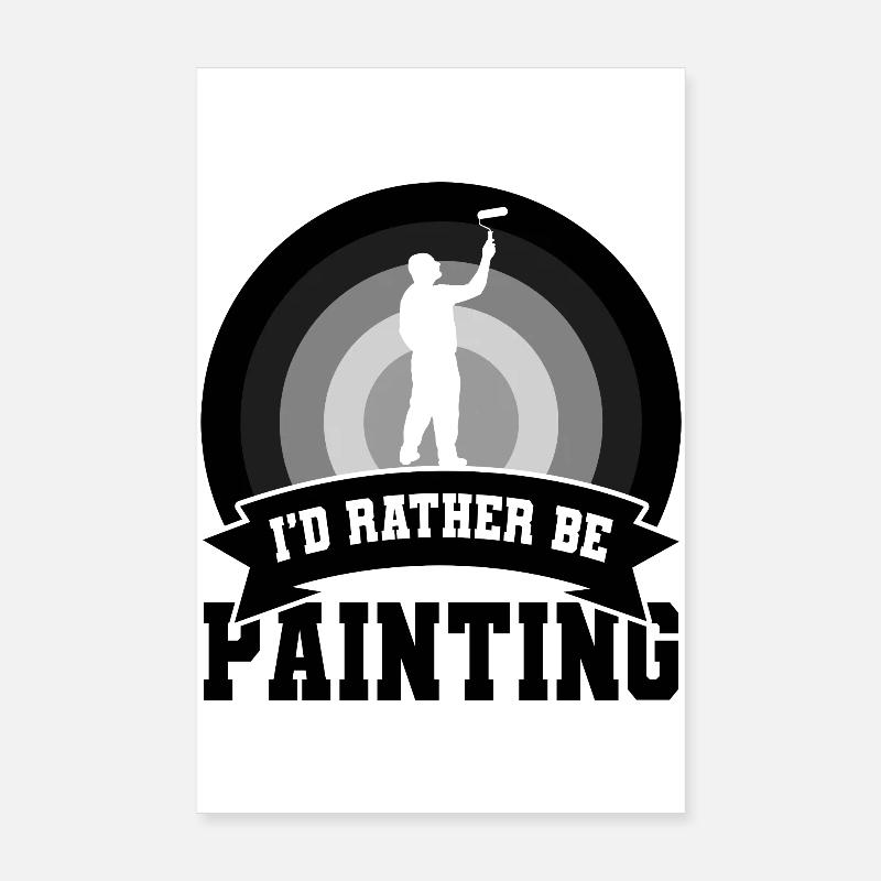 Citation de peintre drôle Poster 20 x 30 cm