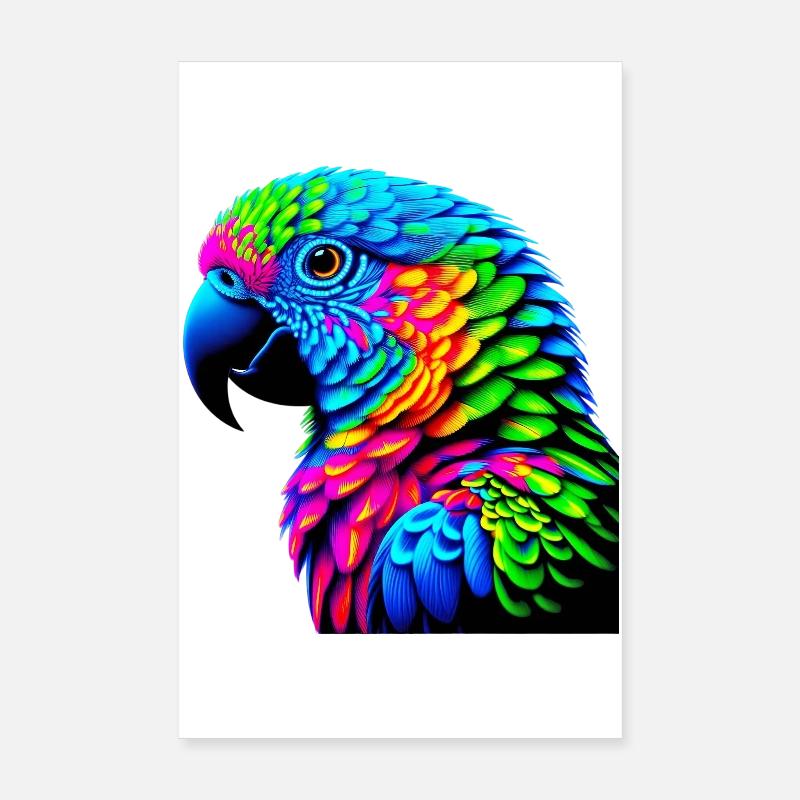 Parrot Poster 8" x 12" (20x30 cm)