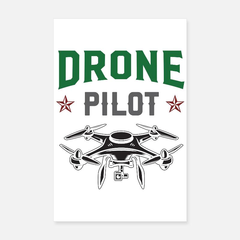 Drohnen-Pilot Poster 20x30 cm