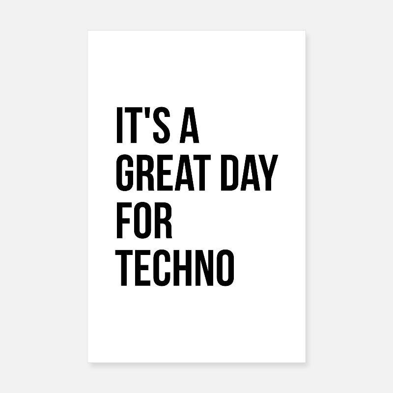 techno Poster 20 x 30 cm