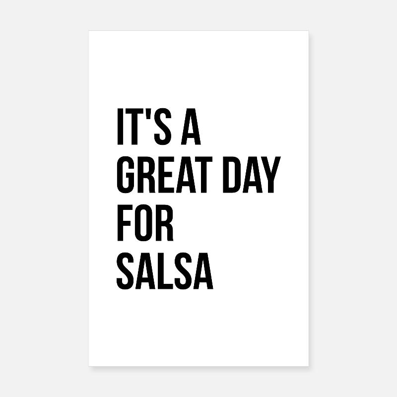 Salsa Poster 8" x 12" (20x30 cm)