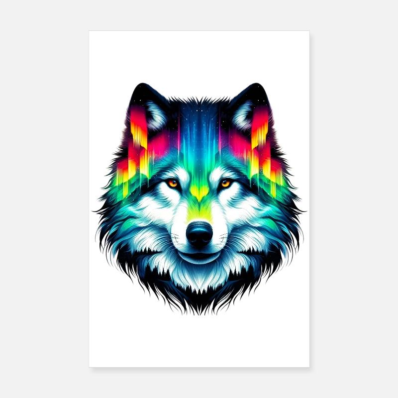 Wolf Poster 8" x 12" (20x30 cm)