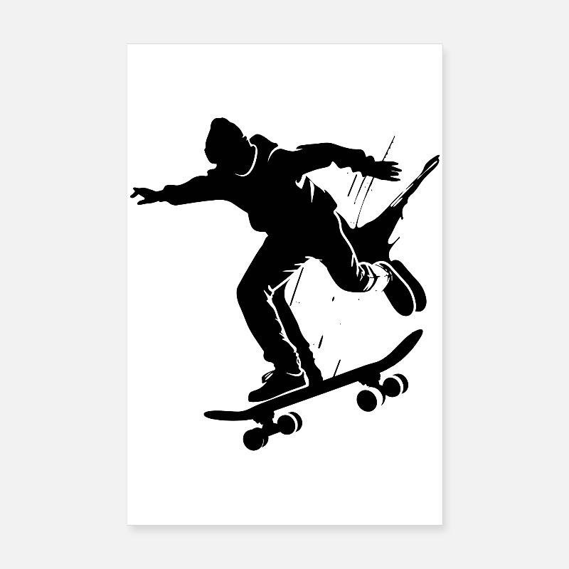 Skateboarders Poster 8" x 12" (20x30 cm)