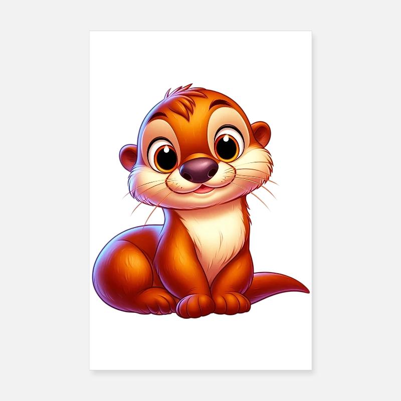 Otter Poster 20x30 cm