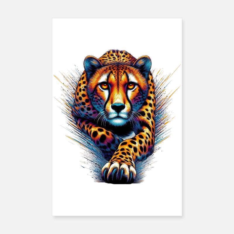 Cheetah Poster 8" x 12" (20x30 cm)