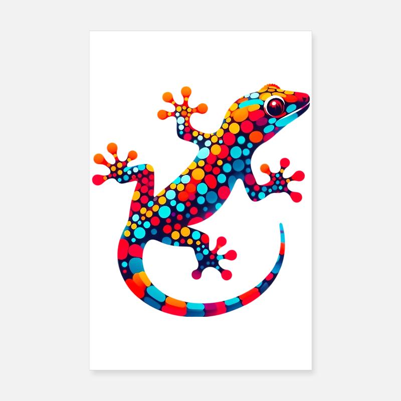 Gecko Poster 20 x 30 cm
