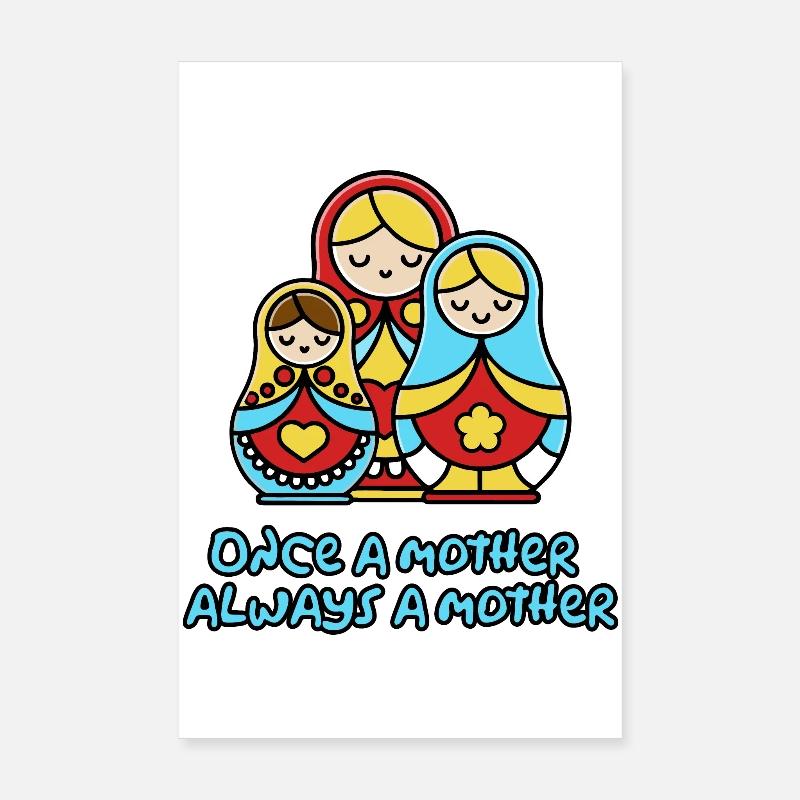 Einmal Mutter, immer Mutter Poster 20x30 cm