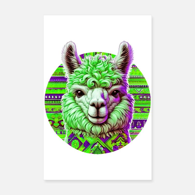 Alpaga Poster 20 x 30 cm